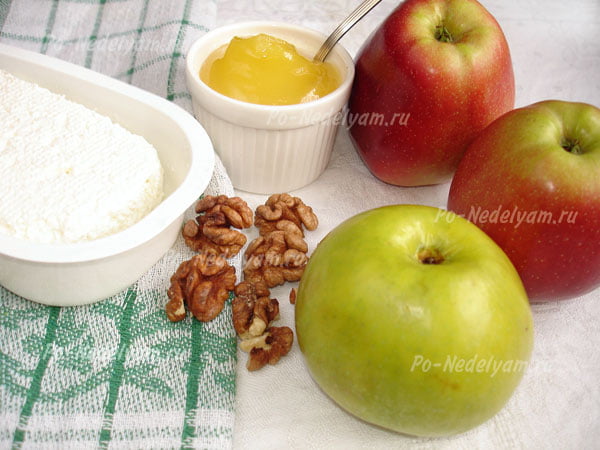 ингредиенты для запеченных яблок