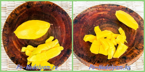 готовим крем из манго